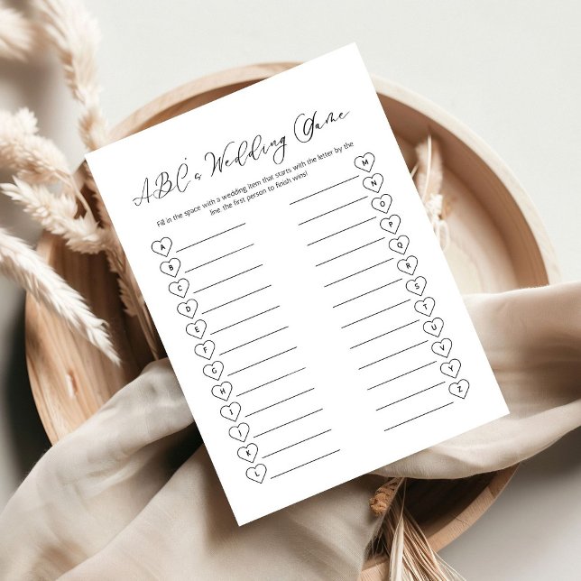 Invitación Modernos Juegos Minimalistas de Boda Recepción de  (Subido por el creador)