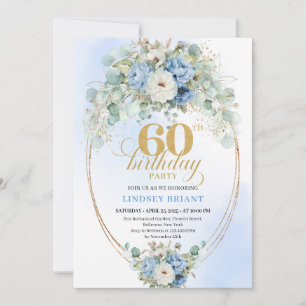 Invitación Modernos Peonías Bohemios Polvorientos Cumpleaños 