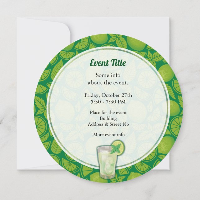 Invitación Mojito (Reverso)