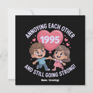 Invitación Molestándose mutuamente desde el aniversario Boda 
