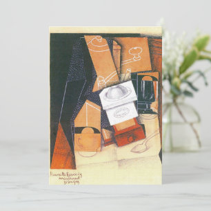 Invitación Molinillo de Café de Juan Gris, Arte Cubista Vinta