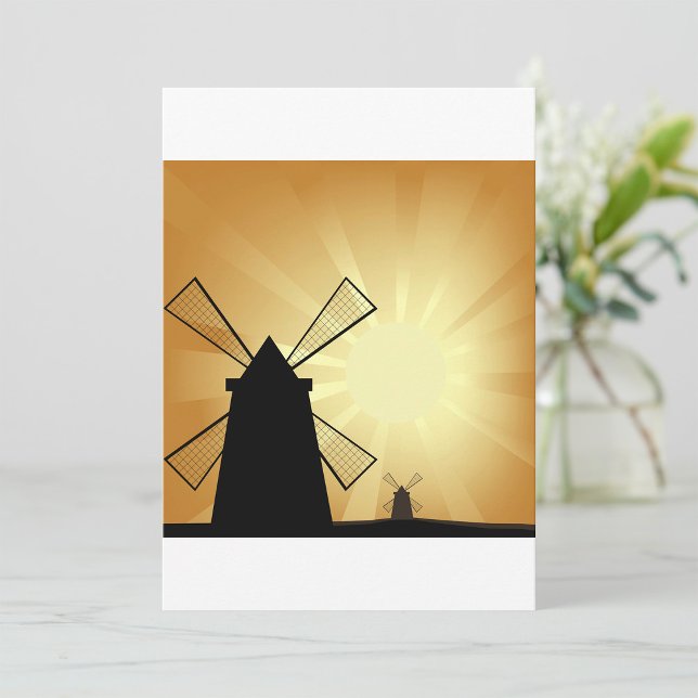 Invitación Molinos de viento al amanecer (Subido por el creador)