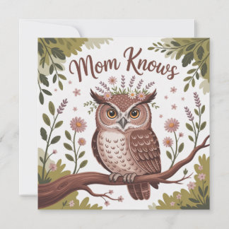 Invitación Mom Knows