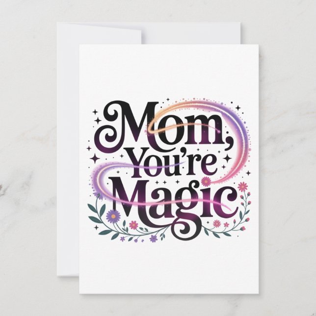 Invitación Mom, You’re Magic (Anverso)