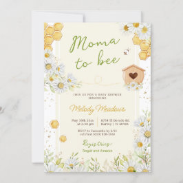 Invitación Moma a Bee Honeybee Flor silvestre Baby Shower ama