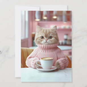Invitación Momento acogedor de Cat Café