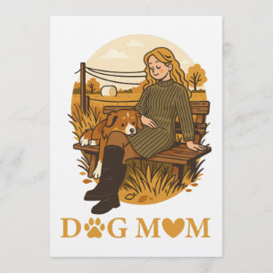 Invitación Momento de unión de la mamá perruna acogedora con 