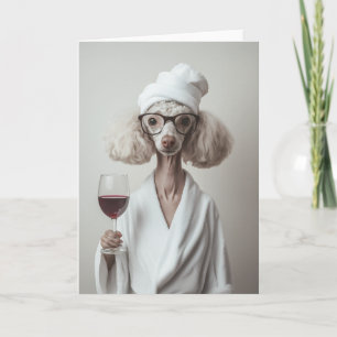 Invitación Momento elegante del spa de Poodle