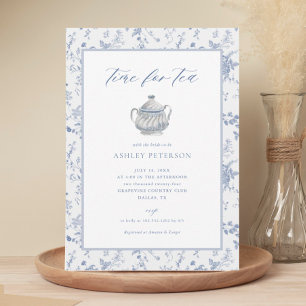 Invitación Momento Elegante Para La Ducha De Té Bridal