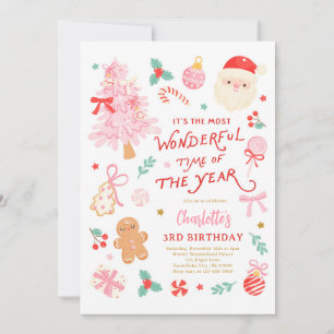 Invitación Momento Más Maravilloso Del Año Cumpleaños De Navi