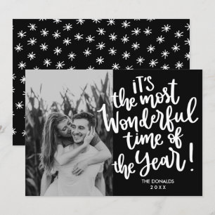 Invitación Momento más maravilloso del año   Foto de Black HO