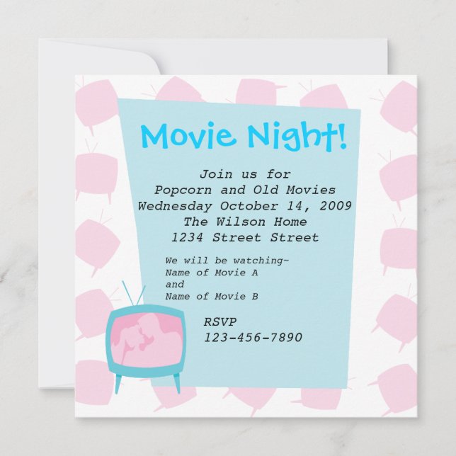 Invitación Momentos de Televisión (Anverso)