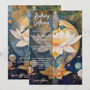 Invitación Momentos en Vuelo   Diseño de Colibrí