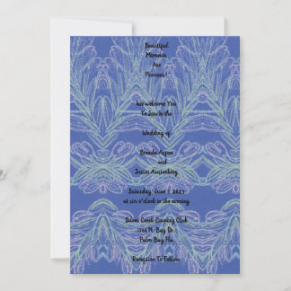 Invitación Momentos hermosos azules y suaves