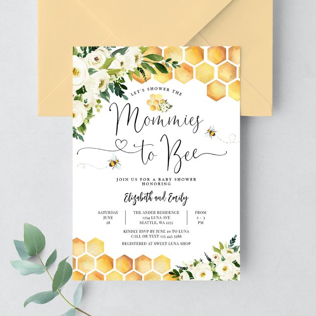 Invitación Momentos para aceptar un Baby Shower neutral en cu (Subido por el creador)