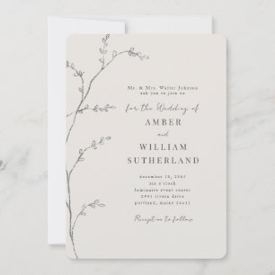 Invitación Momentos sencillos en que los padres de novia para