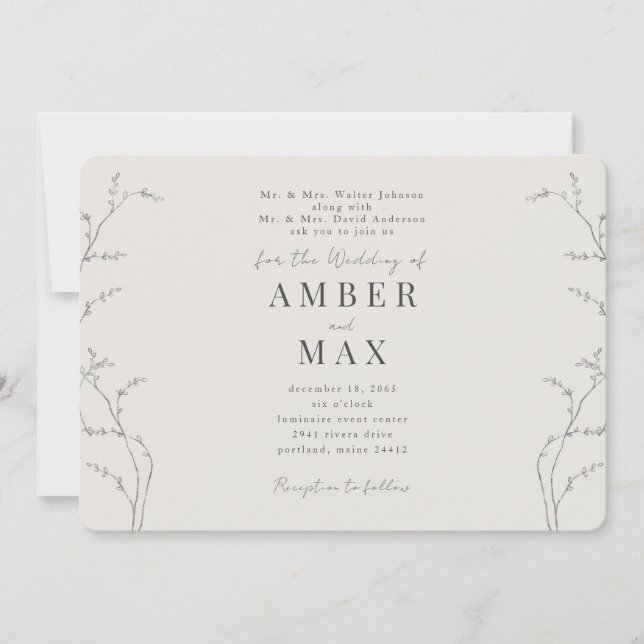 Invitación Momentos simples ambos padres crearán redondeados (Anverso)