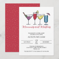 Momentos y martinis Baby Shower moderno