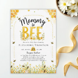 Invitación Mommy to Bee Wildflowers Honey Arch Baby Shower