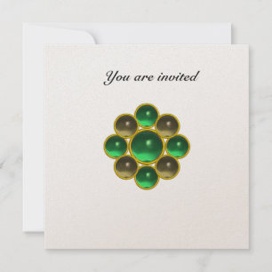 Invitación MON jade ágata oro blanco