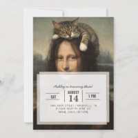 Mona Lisa con gato dormido
