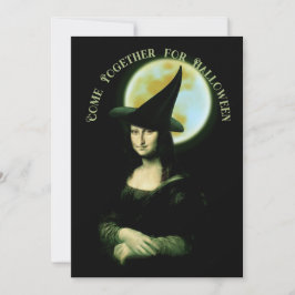 Invitación Mona Lisa Halloween Witch