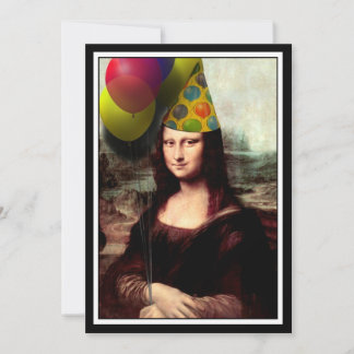 Invitación Mona Lisa - La Chica del Cumpleaños