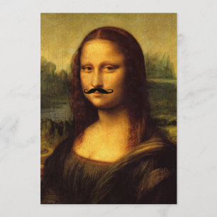 Invitación Mona Lisa Mustachioed
