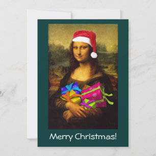 Invitación Mona Lisa Santa Claus