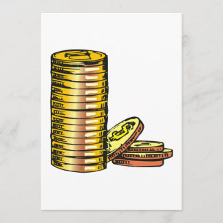Invitación Monedas de oro