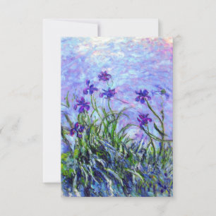 Invitación Monet Lilac Irises