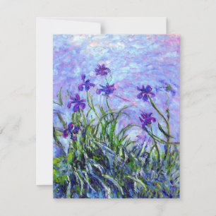 Invitación Monet Lilac Irises