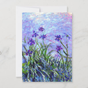 Invitación Monet Lilac Irises