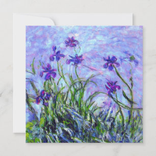 Invitación Monet Lilac Irises