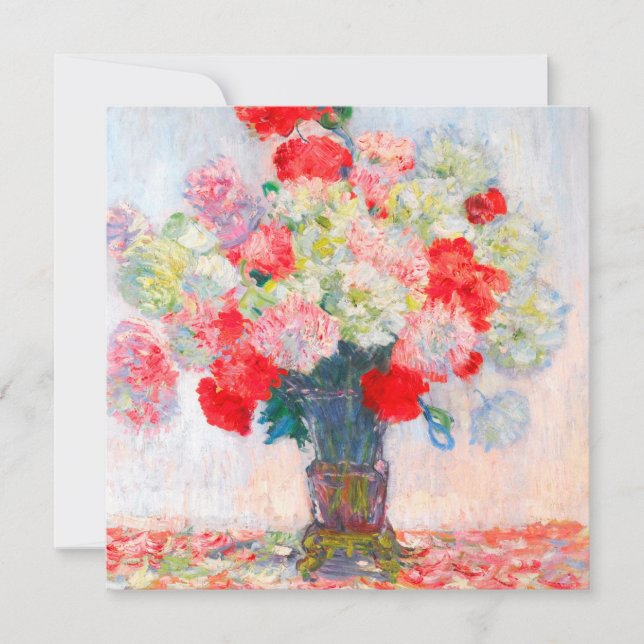 Invitación Monet Peonies (Anverso)