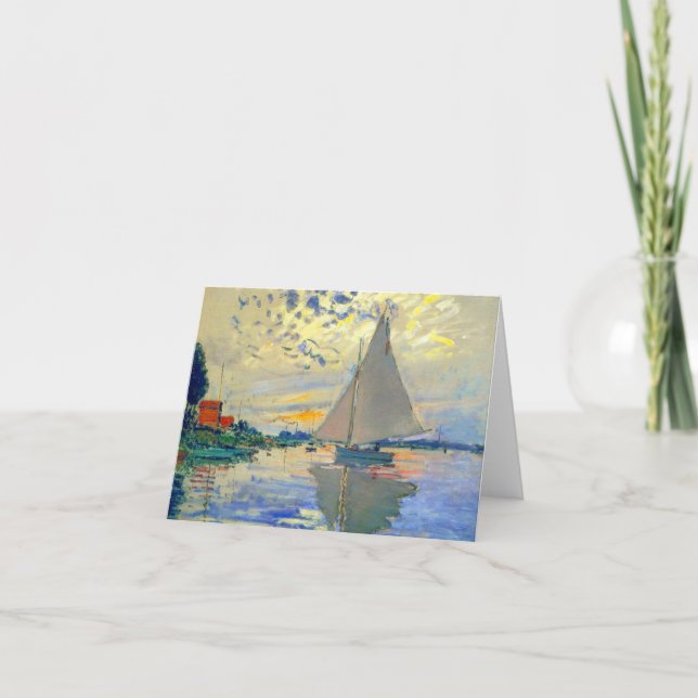 Invitación Monet Sailboat en Le Petit-Gennevilliers (Anverso)