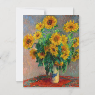 Invitación Monet Sunflowers