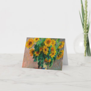Invitación Monet Sunflowers