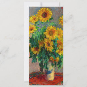Invitación Monet Sunflowers