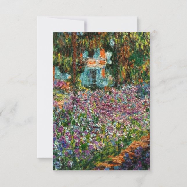 Invitación Monet The Artist's Garden at Giverny  (Anverso)