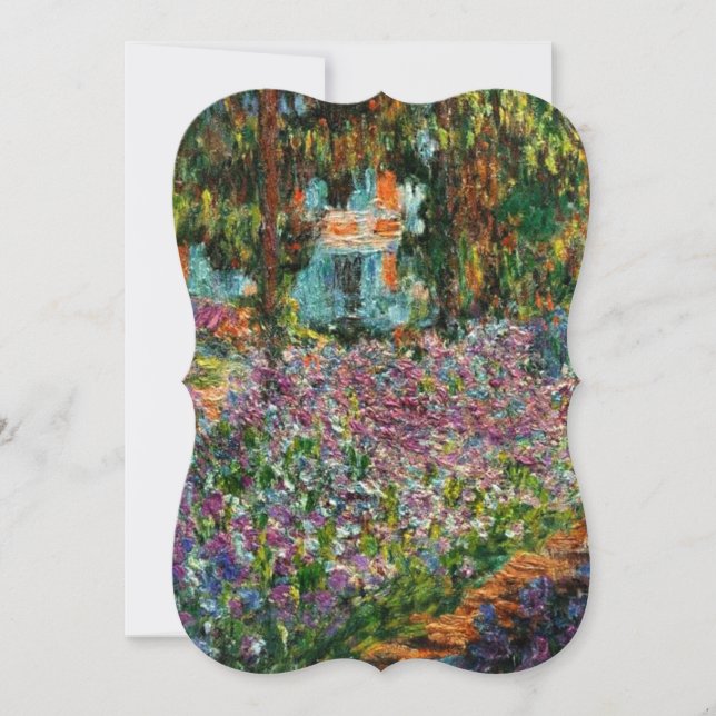 Invitación Monet The Artist's Garden at Giverny (Anverso)