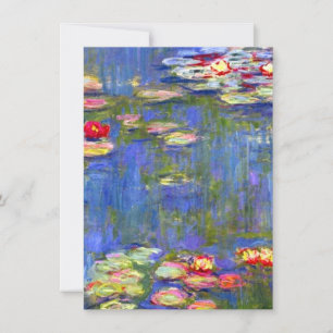 Invitación Monet Water Lilies