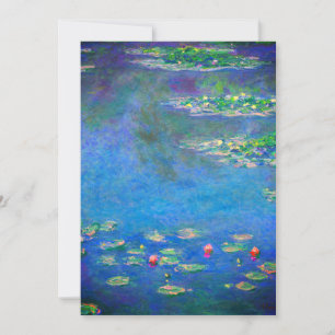 Invitación Monet Water Lilies 1906
