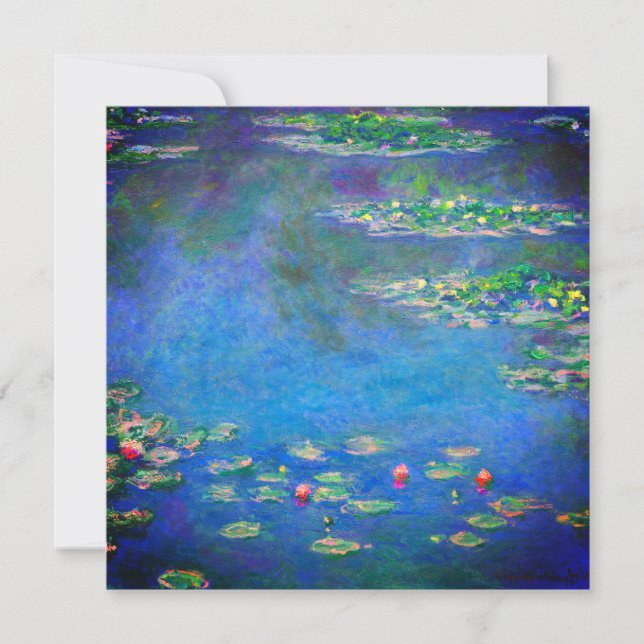 Invitación Monet Water Lilies 1906 (Anverso)