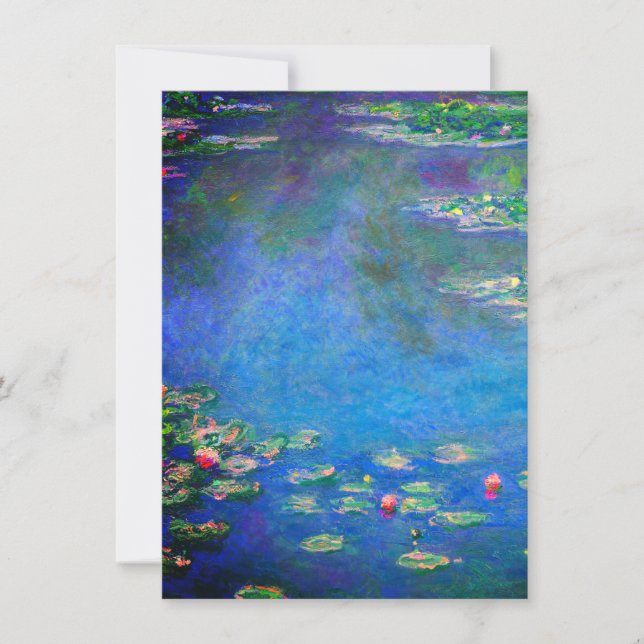 Invitación Monet Water Lilies 1906 (Anverso)