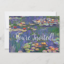 Invitación Monet Water Lilies Masterpiece Pintura