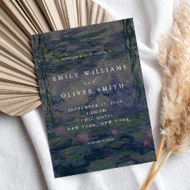 Invitación Monet Water Lilies Wedding