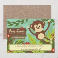 Monkey Business Baby Shower Invita