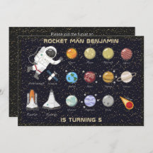 Monograma 5 Aniversario del Sistema Solar Astronau