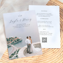 Monograma de Boda | Código QR Todo en Uno Foto